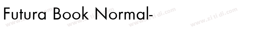 Futura Book Normal字体转换